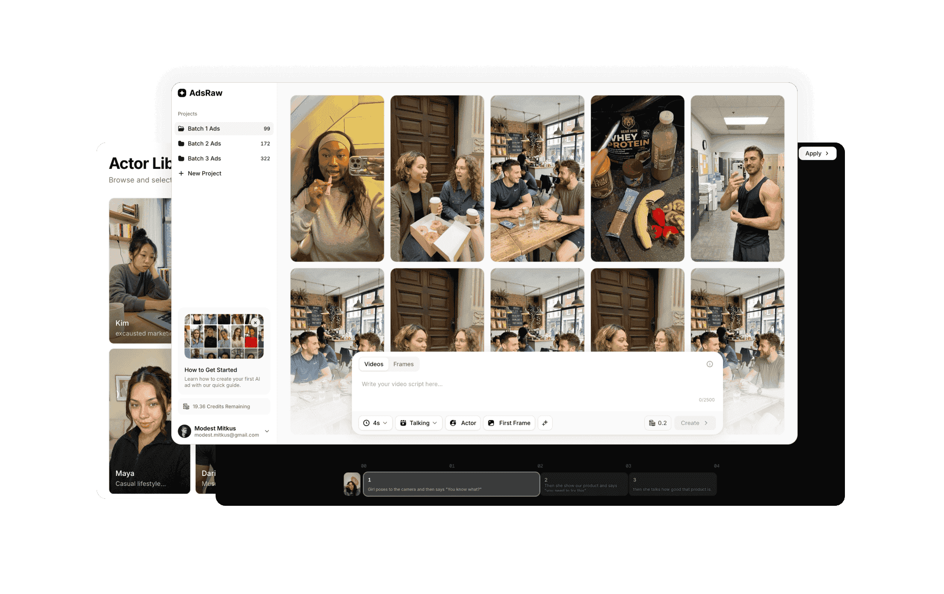 AdsRaw: create AI UGC video ads